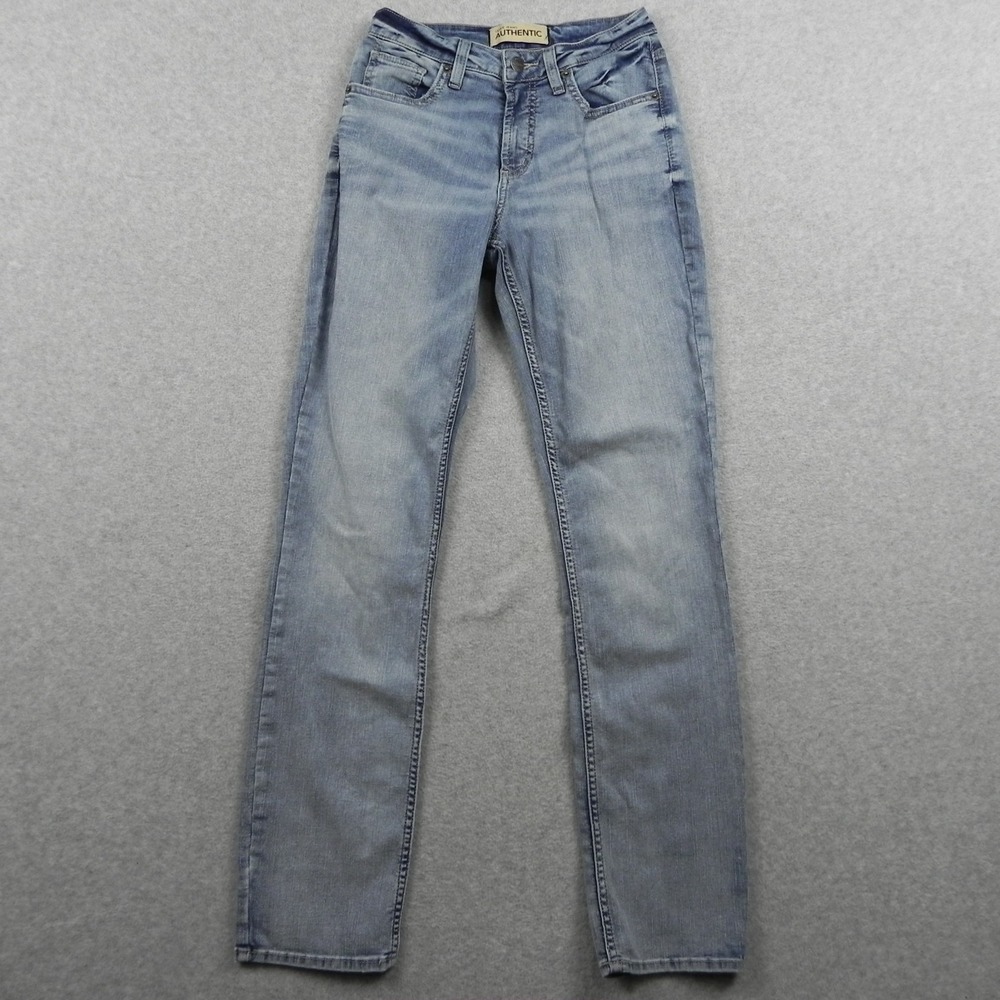 Silver Jeans Womens‎ 6/31 The Curvy High Slim Straight Stretch Flex Denim Blue